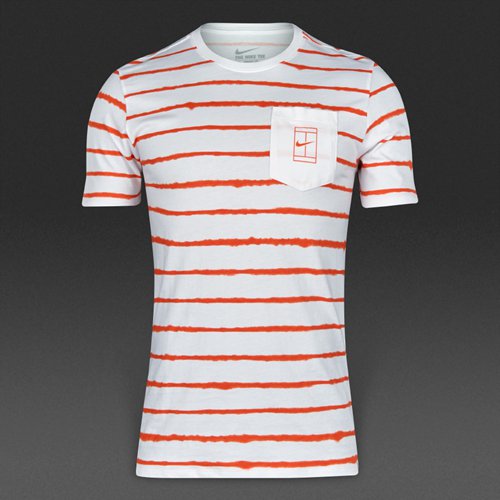 Nike Sportswear Court Pocket Tee White / Crimson for Men
